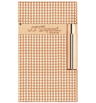 エス・テー・デュポン(S.T. Dupont) Ligne 2 ライター　ダイヤモンドヘッド　イエローゴールド