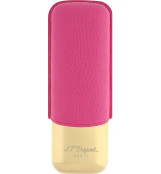 S.T. Dupont シガーケース 葉巻2本用 ピンク/ゴールド 183245