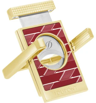 S.T. Dupont カッター＆シガースタンド モノグラム 1872 ボルドーレッド 003478