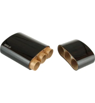 シグロ(Siglo)　木製ケース　マカサー・エボニー　ロブスト3本用