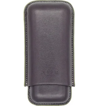Jemar レザー ダブルシガーケース Edge Barniz 464/2