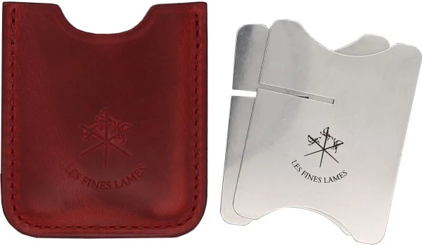 Les Fines Lames Cigar Bench レザーケース付き Cherry Red