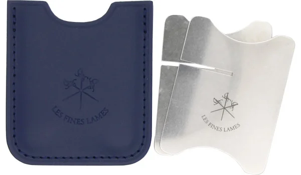Les Fines Lames Cigar Bench レザーケース付き ペトロールブルー