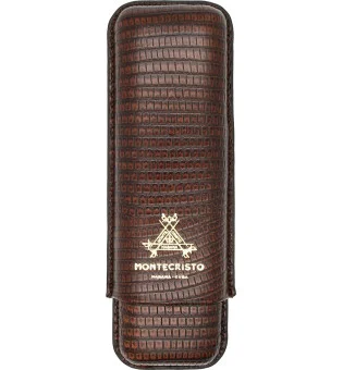 Montecristo シガーケース レザー ブラウン 2本用