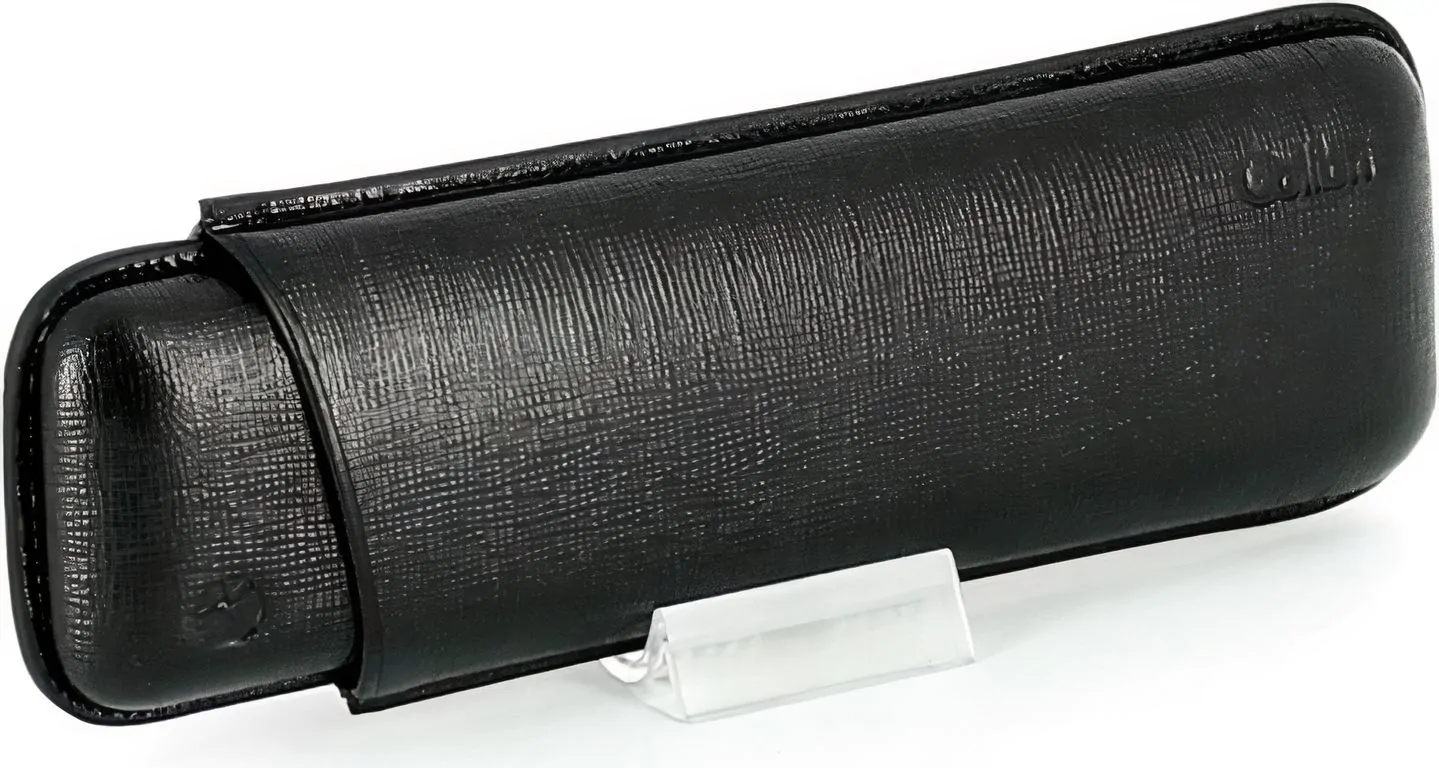 コリブリ(Colibri) シガーケース ブラックレザー製 チャーチルサイズ2本用 最低価格でオンライン購入